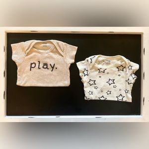 Onesies 3 piece Stars & Play Matching Set, Size 12 Months
